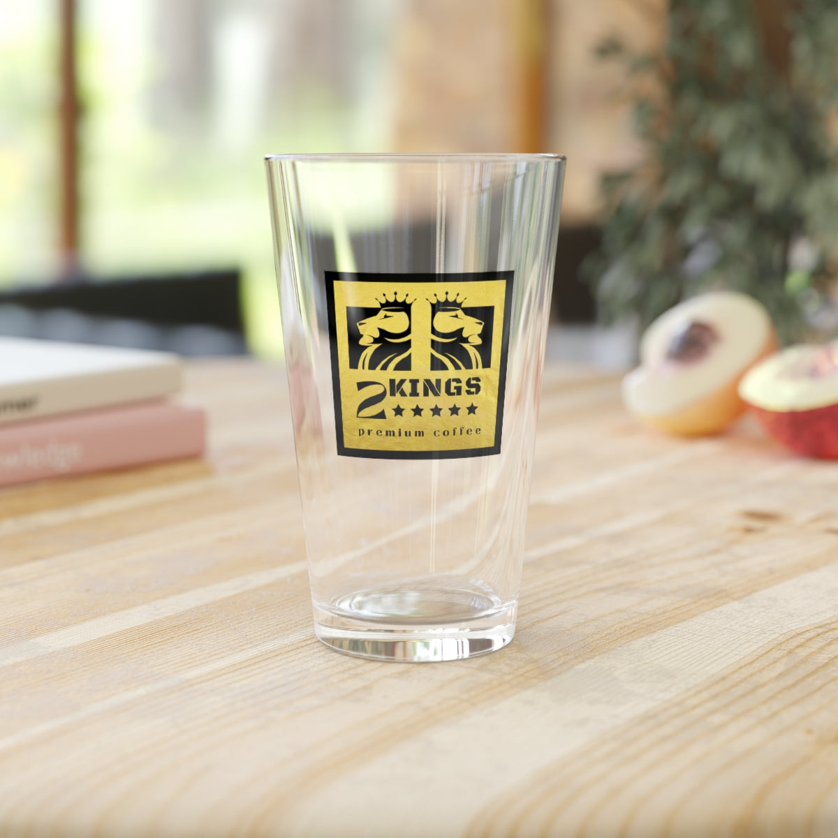 2 Kings Coffee - Branded Pint Glass, 16oz