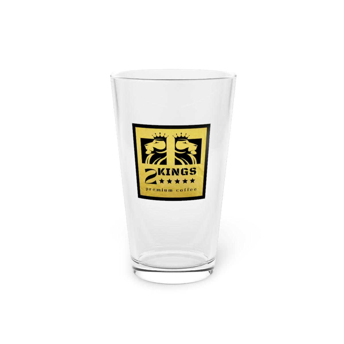 2 Kings Coffee - Branded Pint Glass, 16oz