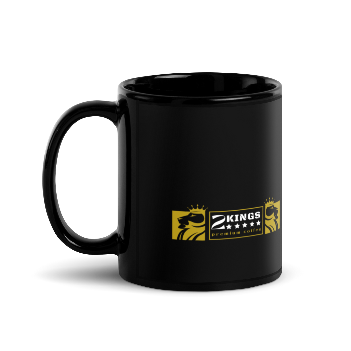 2 Kings Coffee - Black Glossy Mug