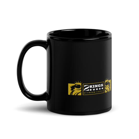 2 Kings Coffee - Black Glossy Mug
