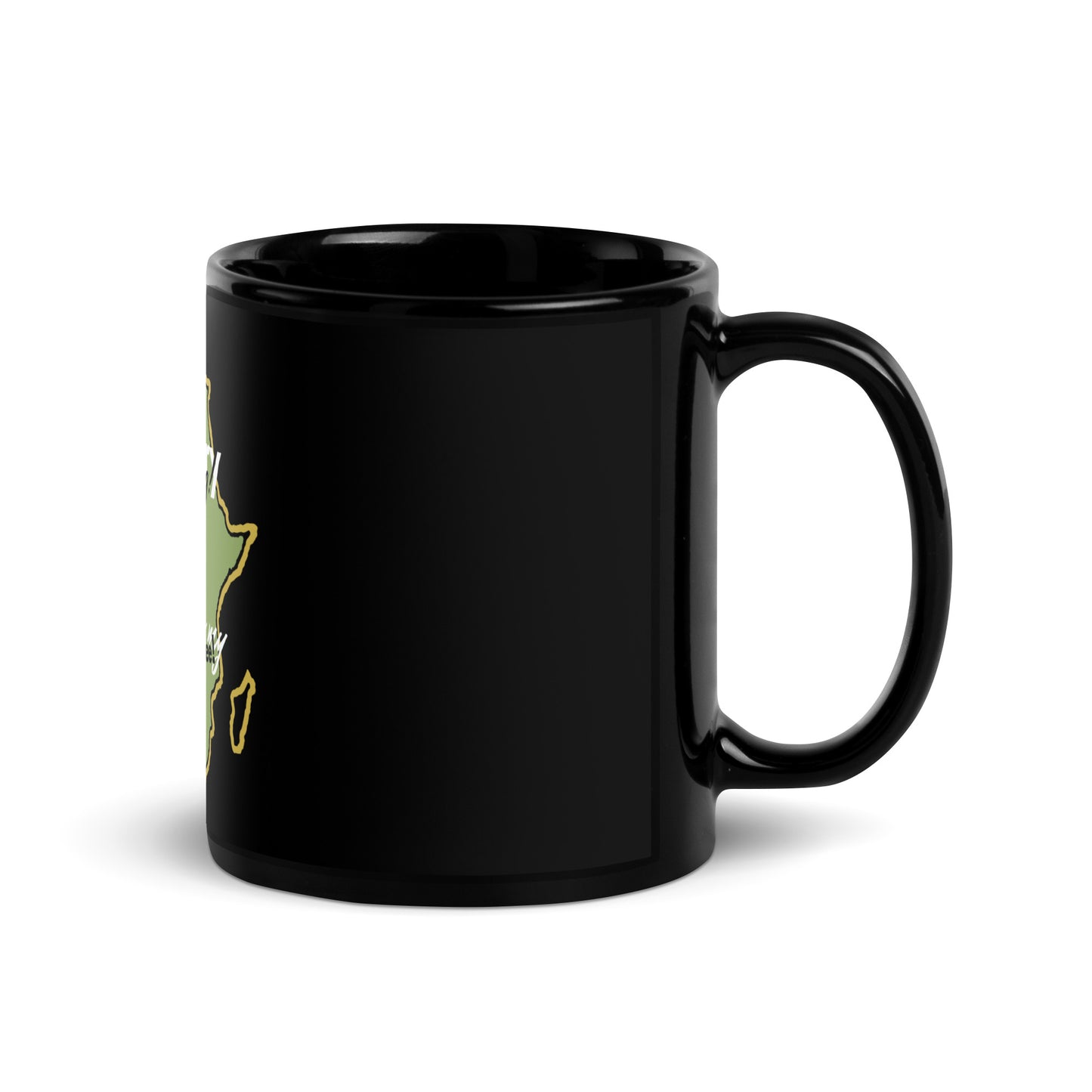 2 Kings Coffee My History is Strong - Black Glossy Mug