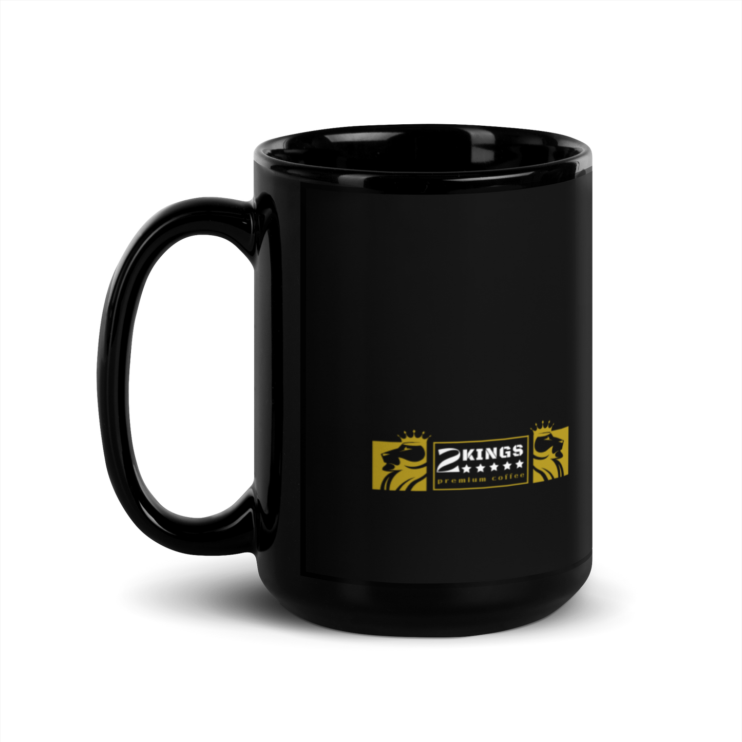 2 Kings Coffee - Black Glossy Mug