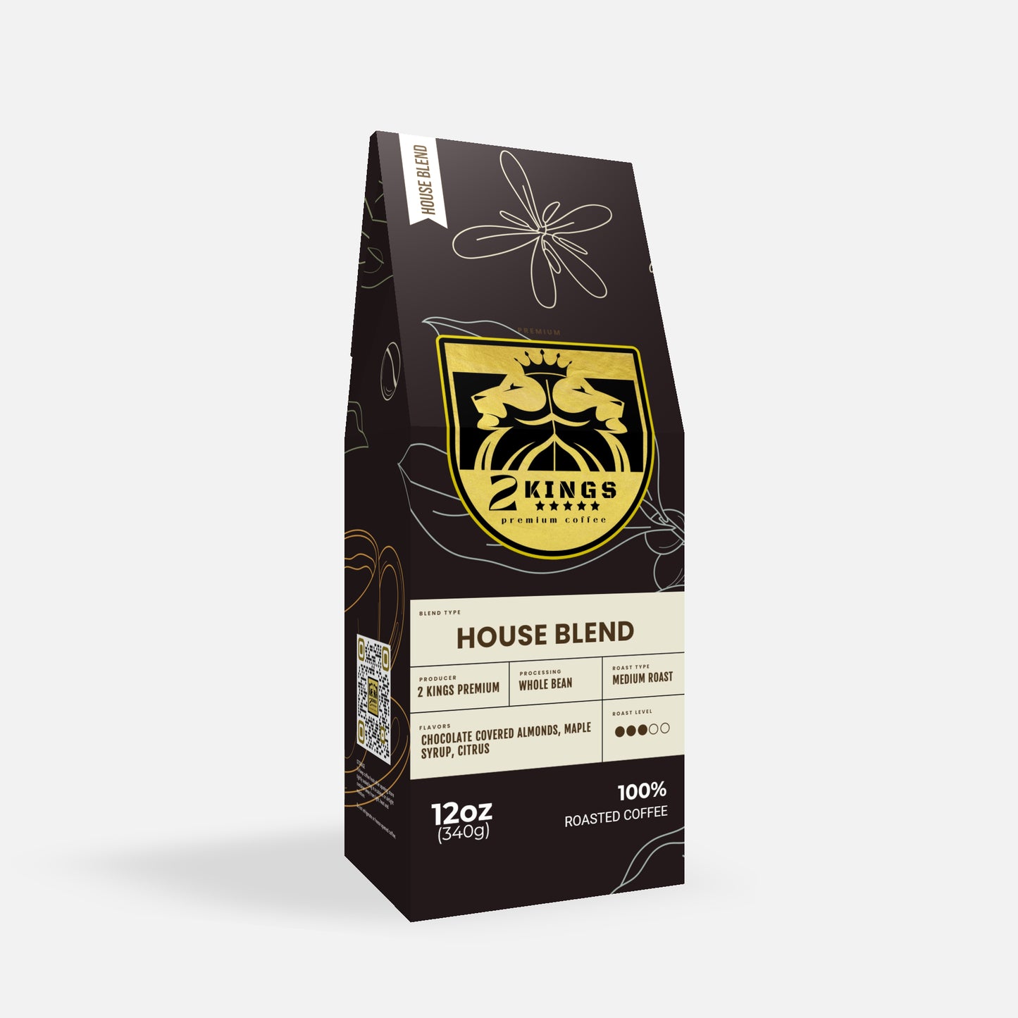 2 Kings Coffee - House Blend - Whole Bean